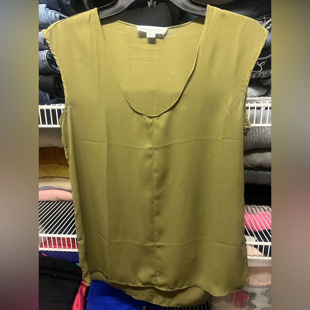 Olive Green Blouse